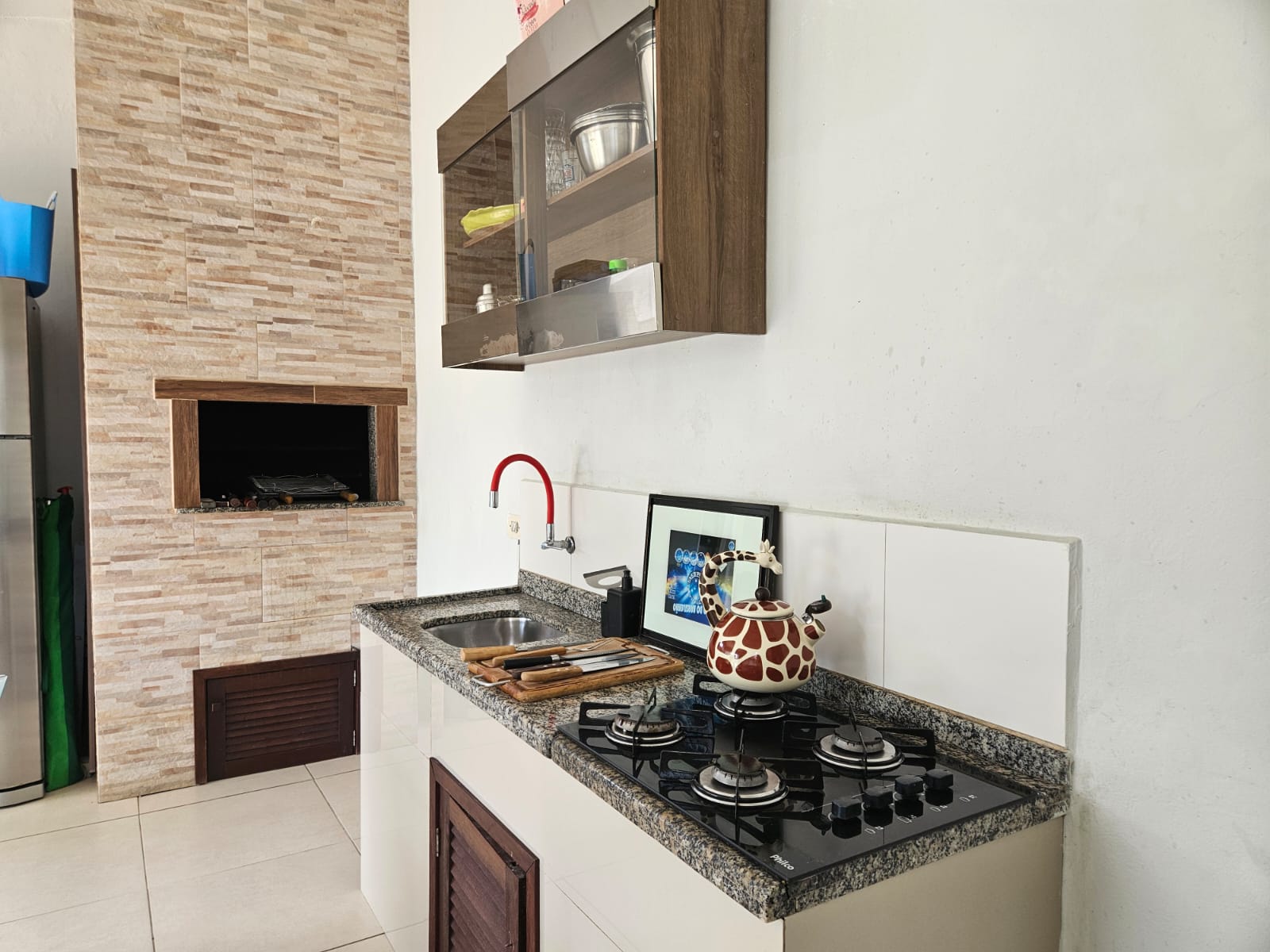 Cozinha gourmet com churrasqueira