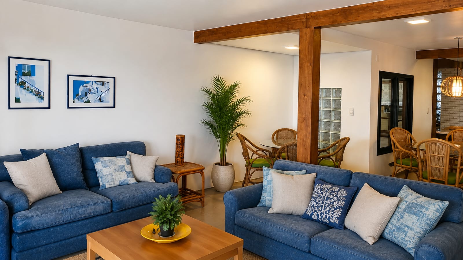 Casa Frente ao Mar Morrinho — sala de estar