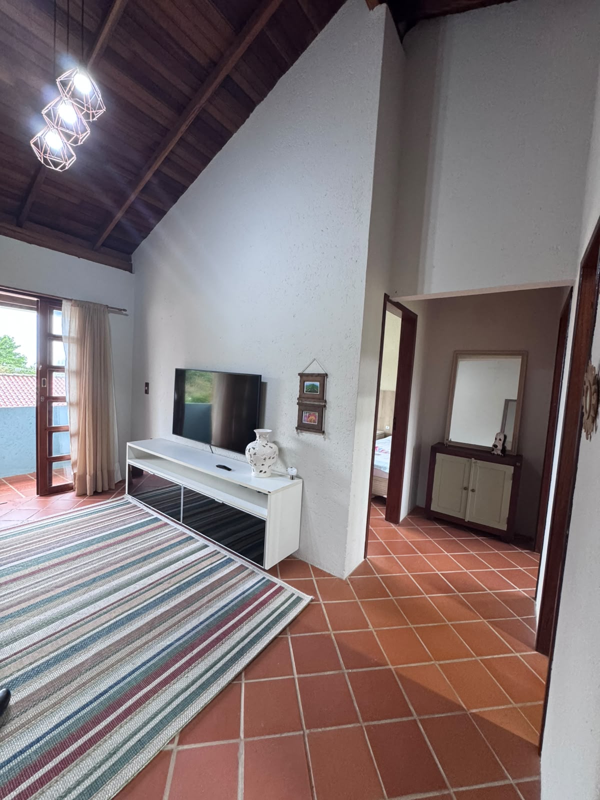 Casa Grande Siriú, Garopaba — sala de TV do andar de cima